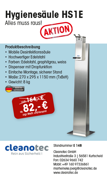 Anzeige von Cleanotec GmbH in der Kategorie Drogerie und Kosmetik