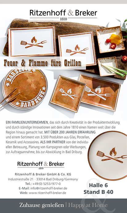 Anzeige von Ritzenhoff & Breker GmbH & Co. KG in der Kategorie Haushaltswaren und Bürobedarf